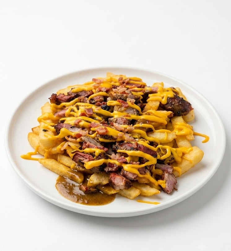 JERK PORK LOADED FRIES